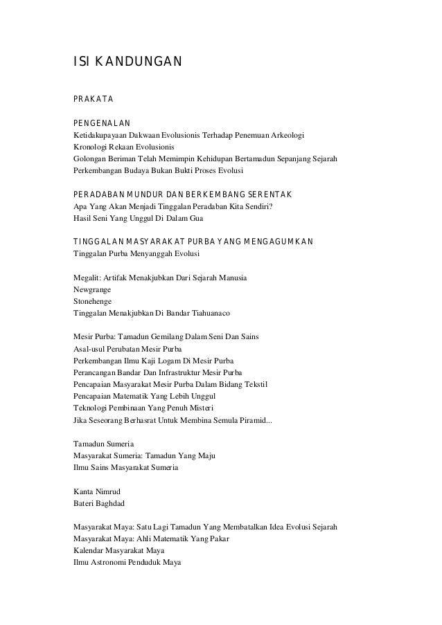 Zaman batu hanya satu pembohongan sejarah harun yahya