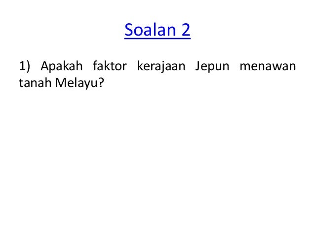 Zaman penjajahan