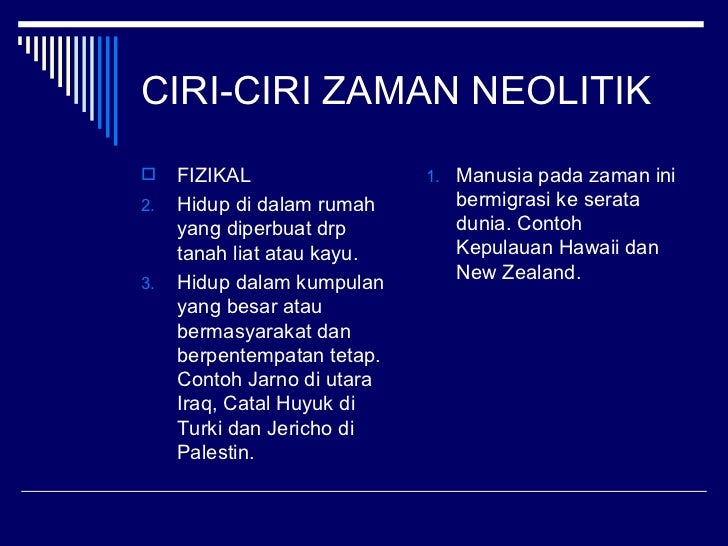 Zaman pra sejarah