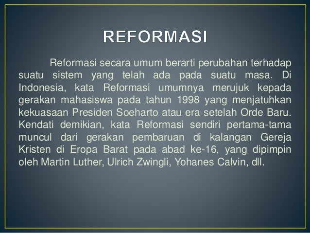 Zaman Prasejarah samapi Reformasi Zaman Prasejarah samapi Reformasi