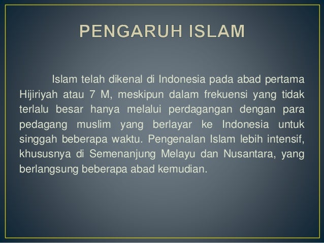 Zaman Prasejarah samapi Reformasi