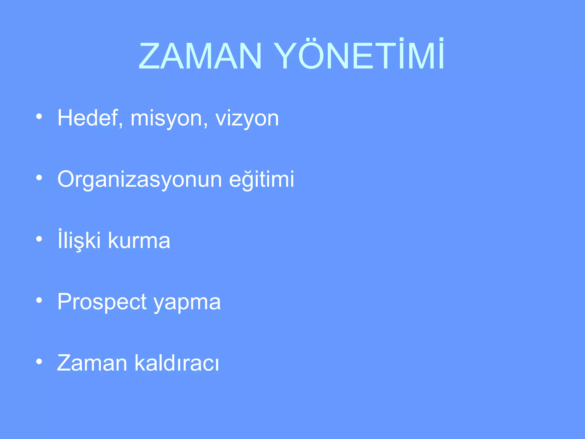 Zaman yonetimi | PPT