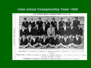 I nter -school Champi onshi p T eam 1969
 
