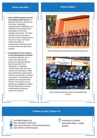 Zambia Flying Labs Newsletters 2019