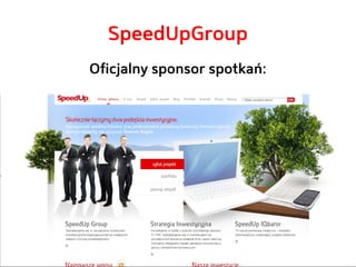 SpeedUpGroup
Oficjalny sponsor spotkań:
 