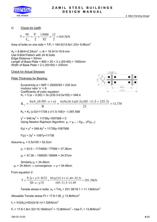 Steel Structural Design Manual for Engineers | PDF