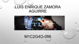 LUIS ENRIQUE ZAMORA
AGUIRRE
LAS TIC
M1C2G4O-086
 