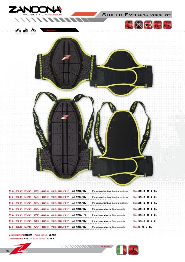 Zandon/à Paraschiena Spine EVC X7 XL Nero
