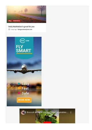 Daily Meditation is great for you
ὕ 5 days ago fzangerolame@aol.com
Blog Meditation
Broccoli is one of the healthiest vegetables …
 