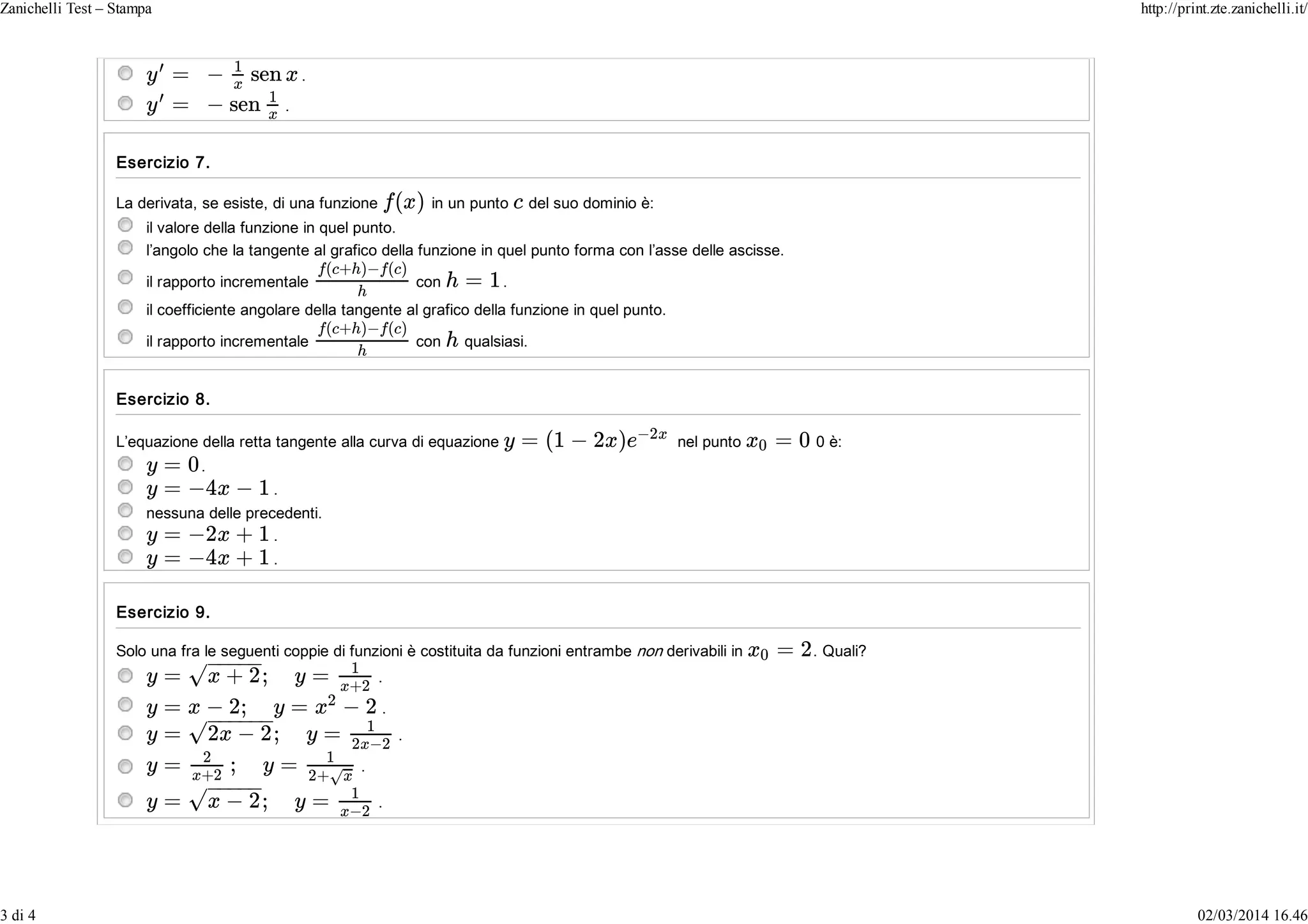 Zanichelli test – stampa | PDF