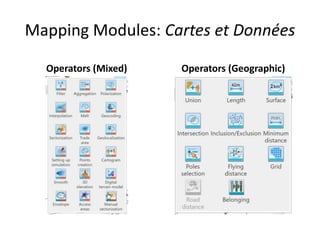 Mapping Modules: Cartes et Données
Operators (Mixed) Operators (Geographic)
 