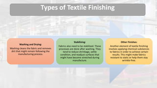 Presentation on Textile Finishing | PPTX