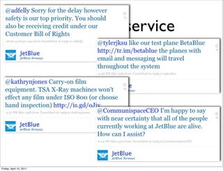 Customer service




Friday, April 15, 2011
 