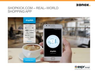 SHOPKICK.COM – REAL-‐WORLD
SHOPPING APP
 