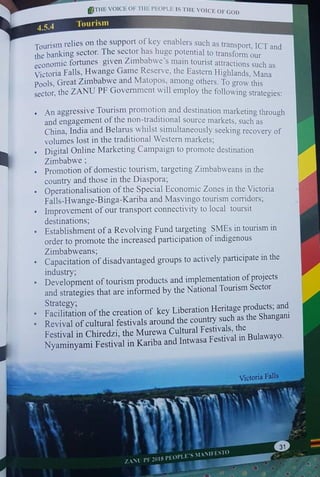 ZANU PF 2018 Elections Manifesto 