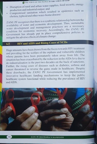 ZANU PF 2018 Elections Manifesto 