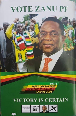 ZANU PF 2018 Elections Manifesto 