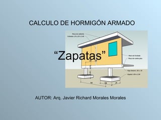 “ Zapatas” ,[object Object],AUTOR: Arq. Javier Richard Morales Morales 