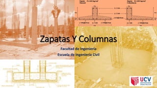 Zapatas Y Columnas
Facultad de Ingeniería
Escuela de Ingeniería Civil
 
