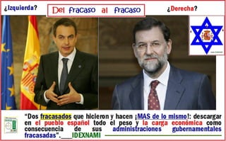 Zapatero   rajoy - del fracaso al fracaso - idexnami