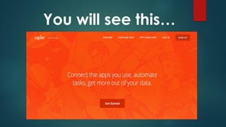 You will see this…
 