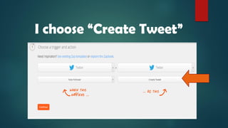 I choose “Create Tweet”
 
