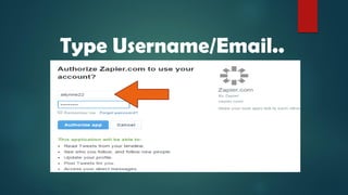 Type Username/Email..
 