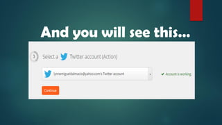 And you will see this…
 