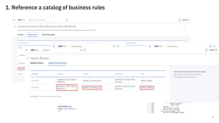 1. Reference a catalog of business rules
16IBM Z / © 2018 IBM Corporation
 