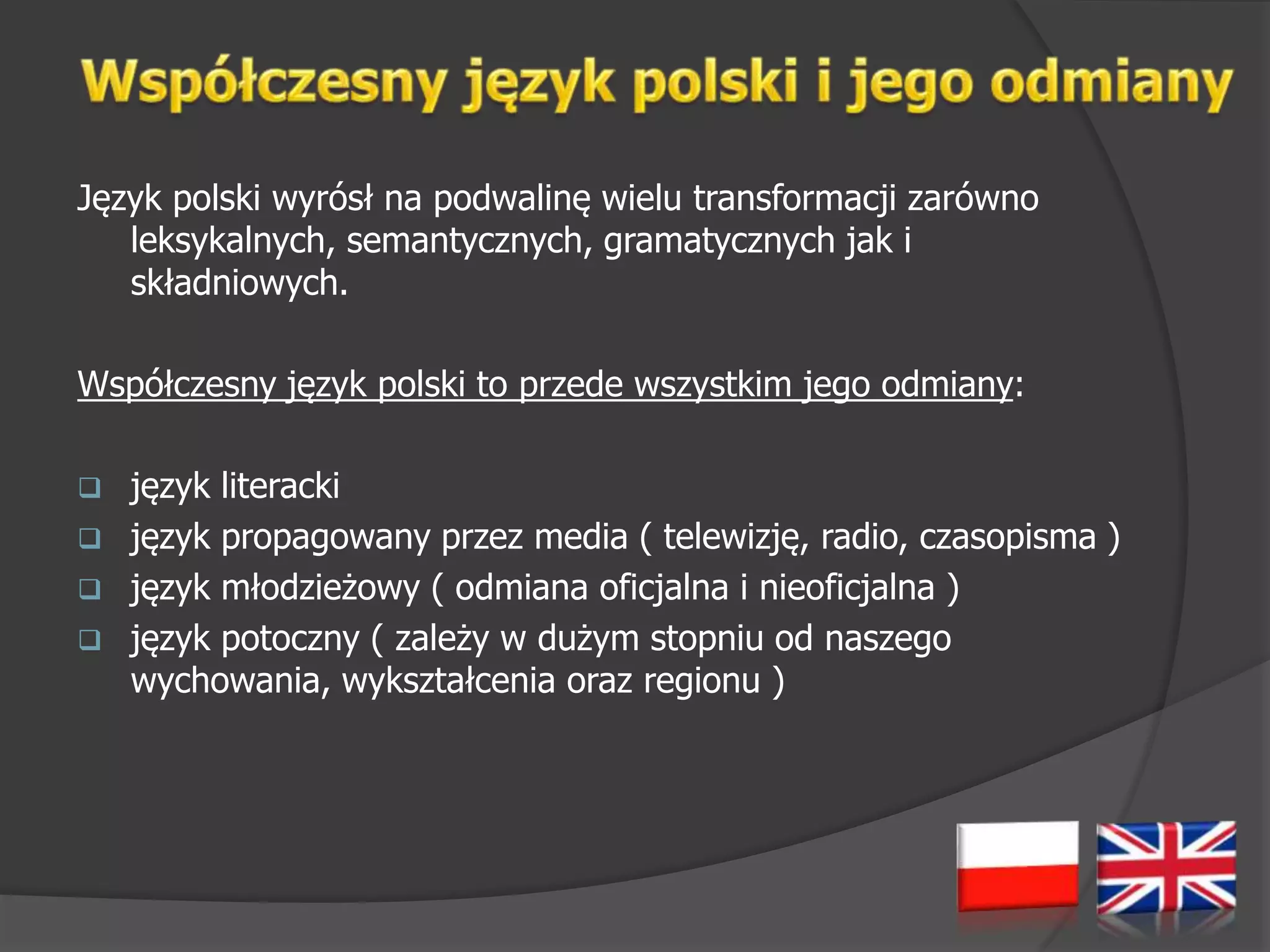 Zapozyczenia z jezyka angielskiego | PPT