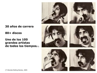30 años de carrera

80+ discos

Uno de los 100
grandes artistas
de todos los tiempos(*)




(*) Revista Rolling Stones, 2005
 