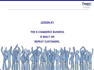 LESSON #1 THE E-COMMERCE BUSINESS IS BUILT ON REPEAT CUSTOMERS. 