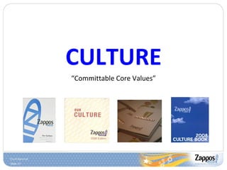CULTURE “ Committable Core Values” 