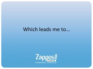 Which leads me to… 