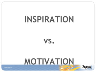 INSPIRATION vs. MOTIVATION 