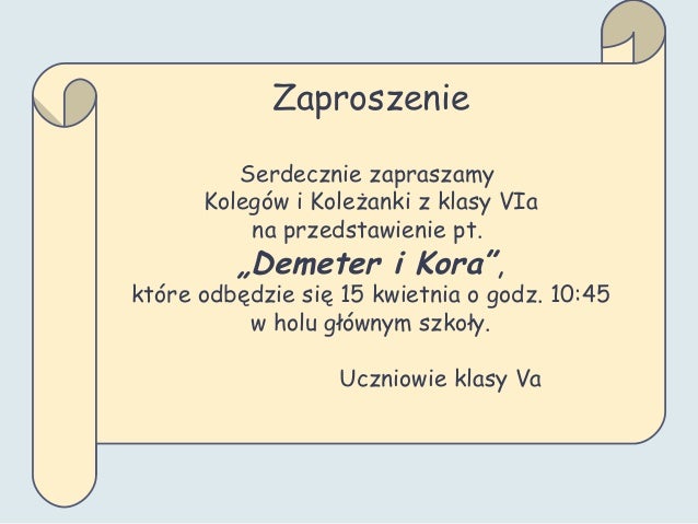 Jak Napisać Zaproszenie Na Przedstawienie Zaproszenie