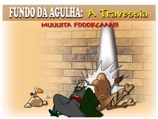 Kardec, explica:
“Esta arrojada figura pode parecer um pouco
forçada, pois que não se percebe que relação
possa existir entre um camelo e uma agulha.
Acontece, no entanto, que, em hebreu, a
mesma palavra serve para designar um
camelo e um cabo. Na tradução, deram-lhe o
primeiro desses significados; mas é provável
que Jesus a tenha empregado com a outra
significação. É, pelo menos, mais natural.”
(KARDEC, ESE, cap. XVI, item 2).
Há mais uma outra explicação:
 