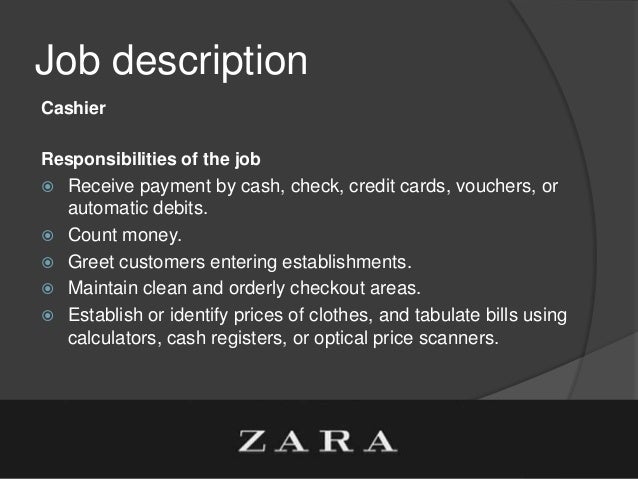 company profile zara customer assistant job description