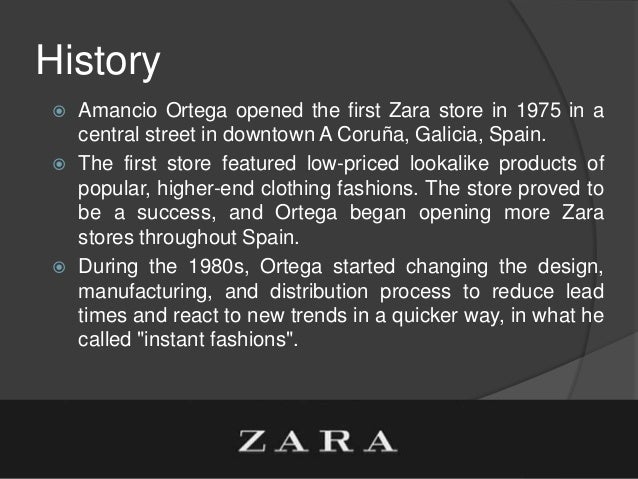 zara clothing history