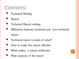 Technical report writing | PPTX