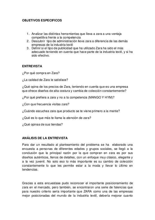 objetivos corporativos de zara El ‘caso zara’ no es nuevo, pero la popularización del valor de su posicionamiento (la empresa que ha ocupado los primeros puestos del ranking merco durante los últimos años) bien merece un pequeño análisis (aquí uno más extenso). objetivos corporativos de zara El ‘caso zara’ no es nuevo, pero la popularización del valor de su posicionamiento (la empresa que ha ocupado los primeros puestos del ranking merco durante los últimos años) bien merece un pequeño análisis (aquí uno más extenso).