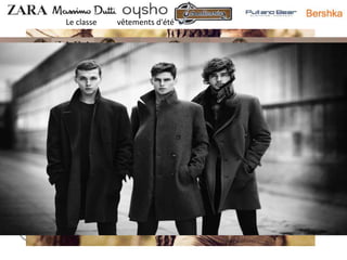 Dès 1995
Acquisition et
lancement
d’autres
enseignes
d’habillement :
Massimo Dutti,
Bershka,
Stradivarius,
Pull and Bear,
Oysho
Le classe vêtements d'été
 