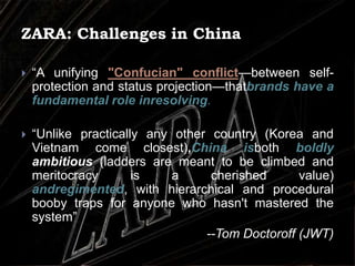 ZARA: Vertically Integrated Supply ChainThree Channels:  Women’s Line