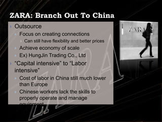 ZARA: Vertically Integrated Supply Chain