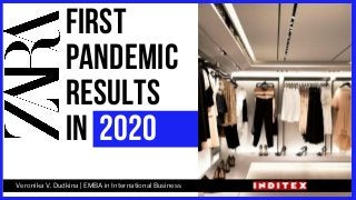 FIRST
PANDEMIC
RESULTS
IN 2020
Veronika V. Dudkina | EMBA in International Business
 