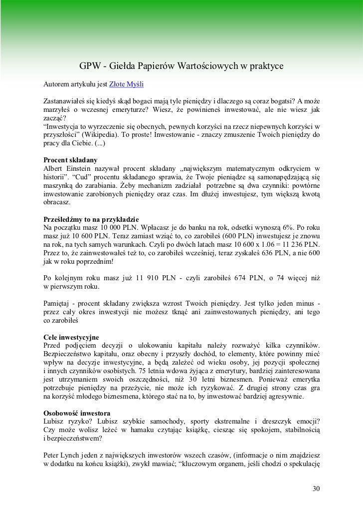 Forex na gpw