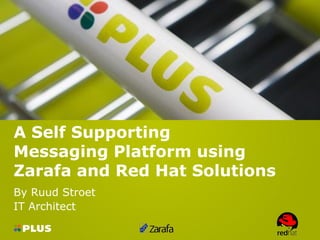 A Self Supporting
Messaging Platform using
Zarafa and Red Hat Solutions
By Ruud Stroet
IT Architect
 