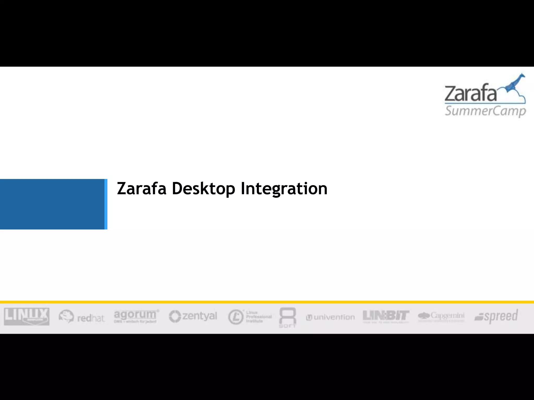 Zarafa Desktop Integration