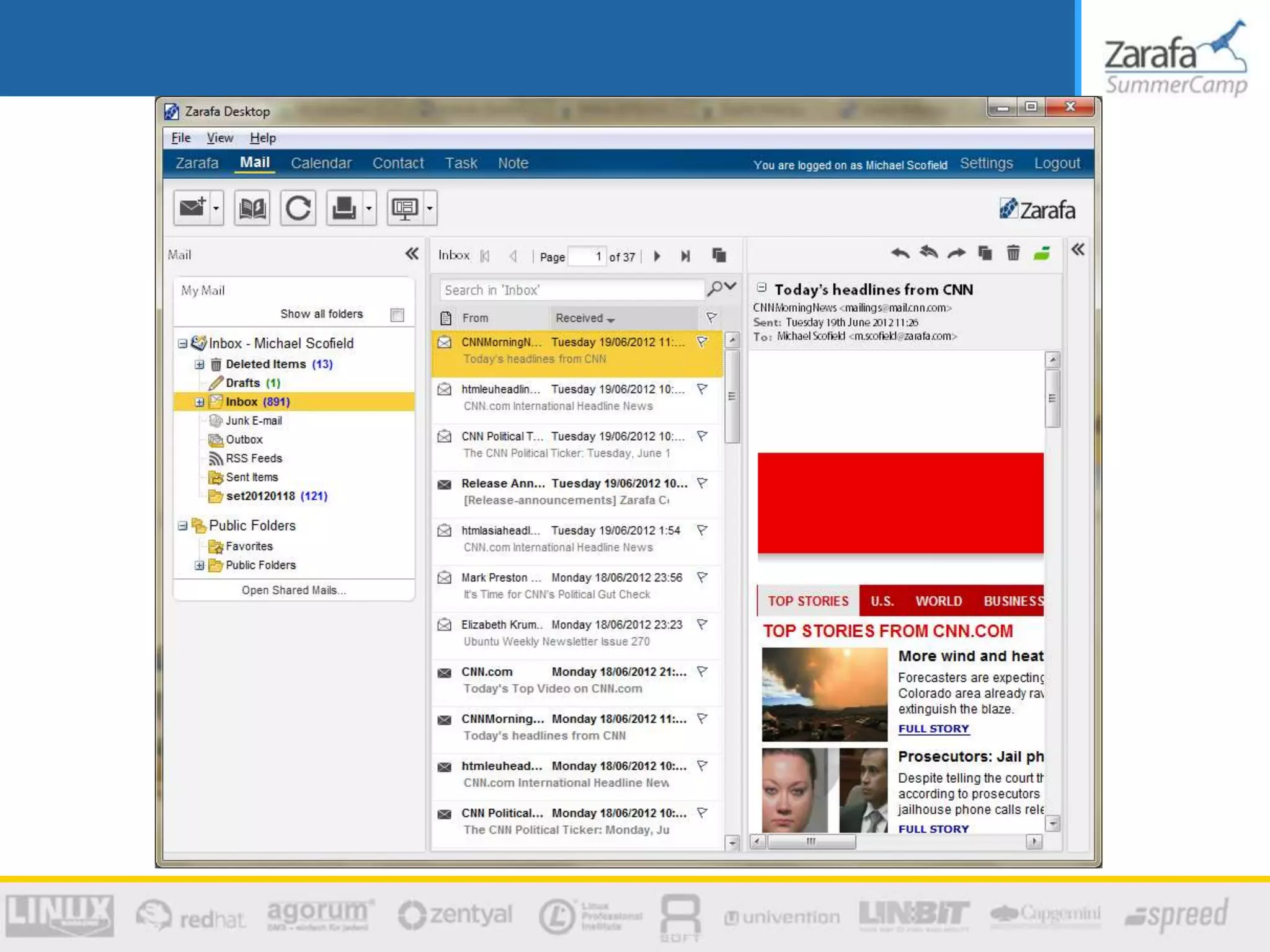 Zarafa SummerCamp 2012 - WebApp introduction and roadmap