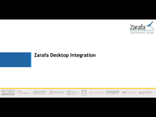 Zarafa Desktop Integration
 